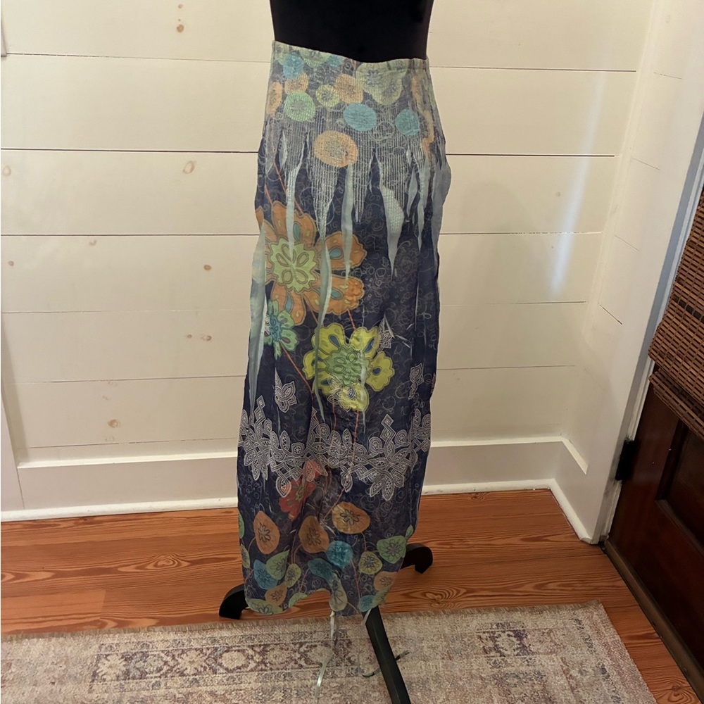 Anthropologie Lapis Boho Tube Dress / Skirt OS Adjustable Hem fairy, travel - Picture 8 of 8